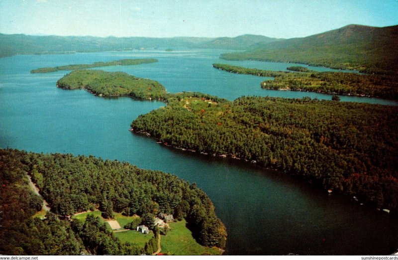 New York Lake George Looking North Showing Dunhams Bay