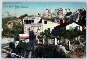 Liguria Italy Postcard View of San Remo Città Vecchia c1910 Antique Posted