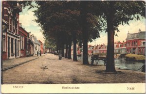 Netherlands Sneek Bothniakade Vintage Postcard 04.09