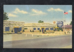 WILLIAMSPORT MARYLAND WAYSIDE MOTEL DINER VINTAGE ADVERTISING POSTCARD MD