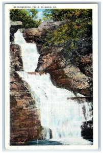 c1920 Scenic View Raymondskill Falls Milford Pennsylvania PA Unposted Postcard