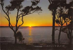 BR101904 greetings from tuncurry nsw by night sunset   australia