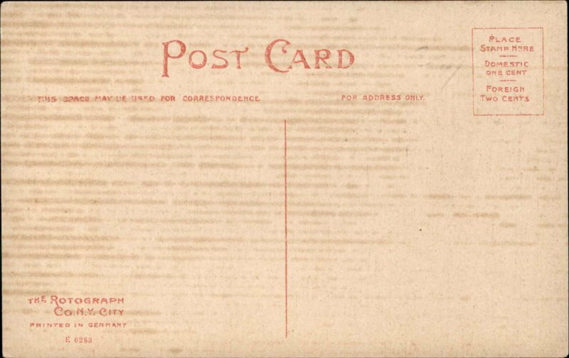 Glens Falls New York NY Waterfall Rotograph c1900s-20s Postcard