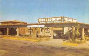 Town & Country Village Shops, Sacramento, CA Roadside c1950s Vintage Postcard