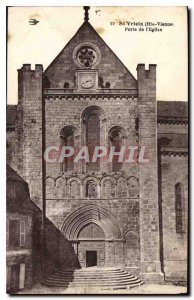 Postcard Old St Yrieix (Haute Vienne) Gate Church