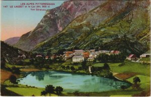 CPA the lauzet-ubaye le lauzet and lake-vue generale (1208534) 