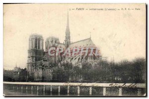 Old Postcard Paris Notre Dame (The Apse)