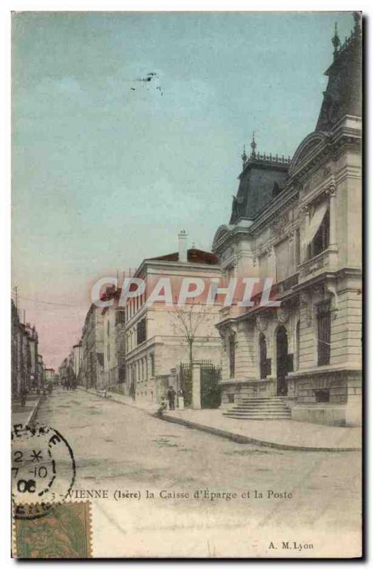 Old Postcard Bank Vienna Caisse d & # 39Epargne and Post Office