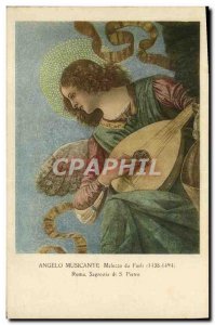 Old Postcard Angelo Musicante Melozzo Da Forli Sagrestia Pietro Roma