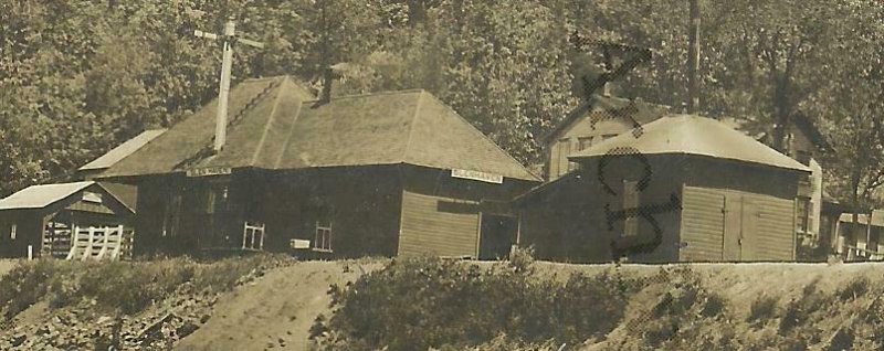 Glen Haven WISCONSIN RPPC c1910 DEPOT nr Prairie du Chien MISSISSIPPI RIVER