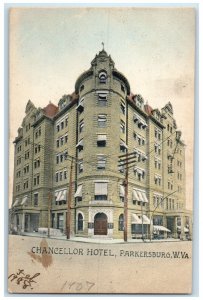 c1910 Chancellor Hotel Exterior Building Parkersburg West Virginia WV Postcard