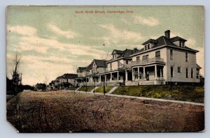 J87/ Cambridge Ohio Postcard c1910 North Ninth Street Residences 336