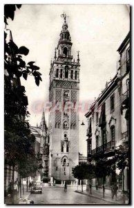 Old Postcard Sevilla La Giralda desde la Calle Mateo Gago The Girajda of the ...