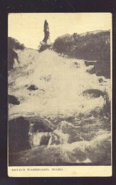 DEVIL'S WASHBOARD IDAHO WATERFALL RAPIDS VINTAGE POSTCARD MIAMI MISSOURI