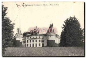 Old Postcard Chateau Grossouvre North Facade