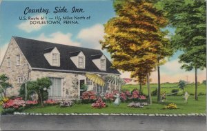 Postcard County Side Inn Doylestown PA