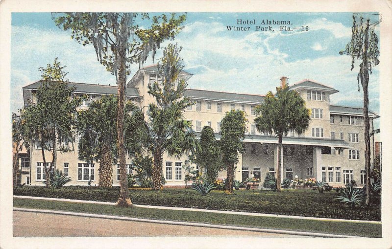 Hotel Alabama, Winter Park, Florida, early postcard, unused 