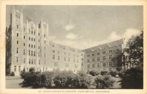 Vintage Postcard St. Scholastica's Convent Fort Smith AR Sebastian County