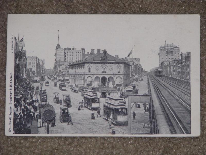 Herald Square, Broadway & 35th St., Early 1900`s, unused vintage card