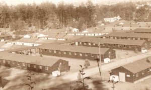 C.1910 RPPC Bird's Eye View Station Hospital Ft. Lawton, WA F167