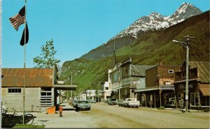 Skagway Alaska AK Street Scene Sourdough Inn Unused Vintage Postcard H52