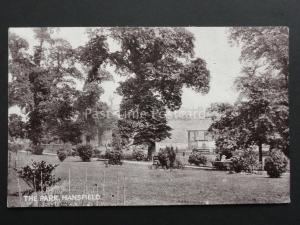 Nottinghamshire: Mansfield THE PARK & Bandstand Old Postcard by Y.M.C.A. Series