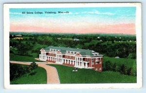 VICKSBURG, MS Mississippi ~  ALL SAINTS COLLEGE ~ c1930s Warren County Postcard
