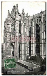 Old Postcard Beauvais Cathedral