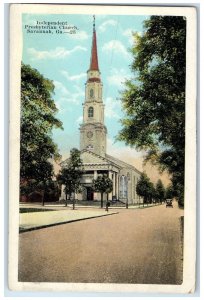 c1920's Independent Presbyterian Church Exterior Savannah Georgia GA Postcard