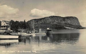 Rockwood ME Mt. Kineo Boats Real Photo Postcard