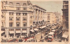 uk38100 oxford circus  london real photo uk lot 14 uk bus autobus