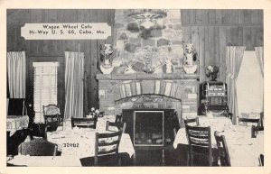 Cuba Missouri Wagon Wheel Cafe Dining Room Vintage Postcard AA65892