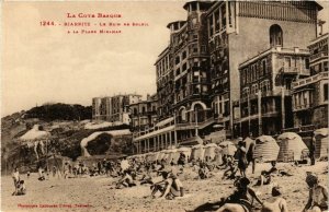 CPA BIARRITZ Bain de Soleil Plage Miramar (868782)