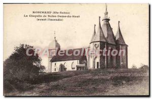 Postcard Old Ronchamp Haute Saone The Chapel of Notre Dame du Haut