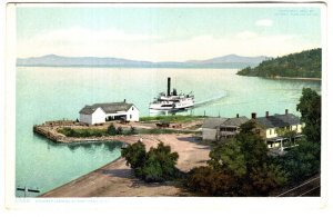 Steamer Landing at Port Kent, New York, Detroit Publishing 11086