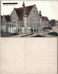 ANTIQUE POLISH POSTCARD UNIVERSITY POZNAN POLAND