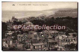 Old Postcard Villers sur Mer Panorama Around Deauville