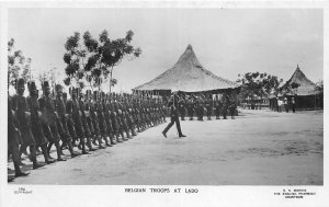 US5383 belgian troops at lado military   real photo sudan africa