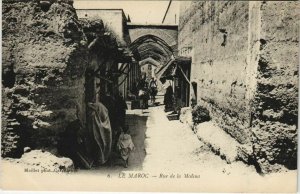 CPA AK Rue de la MÃ©dina MAROC (22995)
