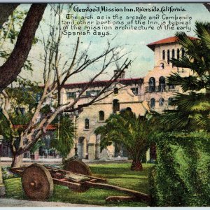 c1910s Riverside, Cal Glenwood Mission Inn Arcade Arch Britton Rey Bells PC A216