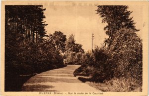 CPA DUERNE Sur la route de la Courtine (443486)