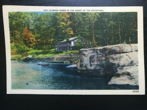 Vintage Postcard 1930-1945 Summer Homes, Heart of Mountains, Asheville (NC)