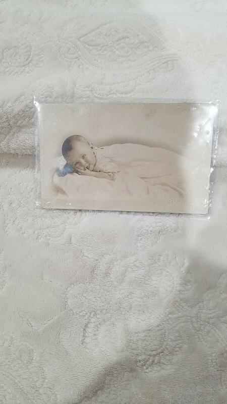 Antique RPPC of an Adorable Baby, Jones Studio, 429 Race Street, Prob. Cinc., OH