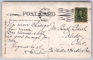 K36/ Des Moines Iowa Postcard c1910 Drunk Blurry Whazzer Mazzer 342