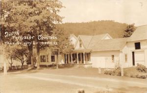 Plymouth Notch Vermont~Coolidge Homestead~President Oath of Office~1930s RPPC