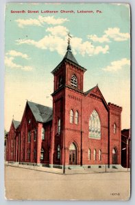 Lebanon Pennsylvania~Seventh Street Lutheran Church~Publ Harpels Art~Vintage PC