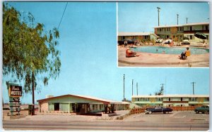 x2 LOT c1950s Long Beach, CA Don's Motel & Cafe Business Card & Postcard A67