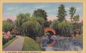Pennsylvania Harrisburg Arch Bridge Italian Gardens