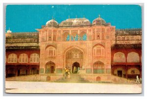 Amber Palace Fort Rajasthan India UNP Chrome Postcard Y17