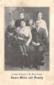 James Miller and Family Jim and Me Baptist Poem Song Vintage Non PC AA111004